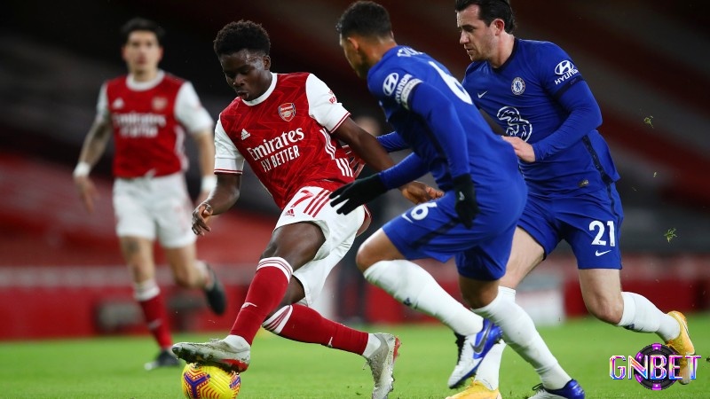 Trận đấu bóng đá giữa Chelsea và Arsenal