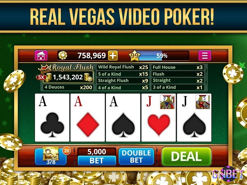 Cùng GNBET tìm hiểu về Video Poker nhé!