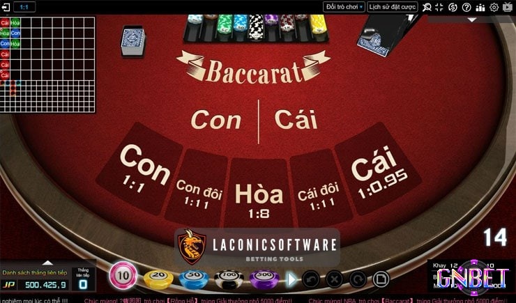 Các thuật ngữ trong Baccarat rất dễ nắm