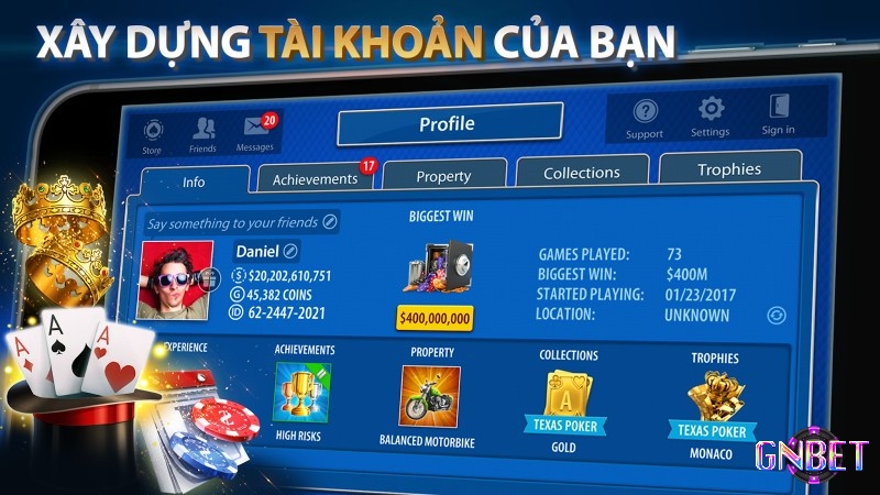 Hãy tạo tài khoản và tham gia vào trò chơi baccarat cực hấp dẫn nhé