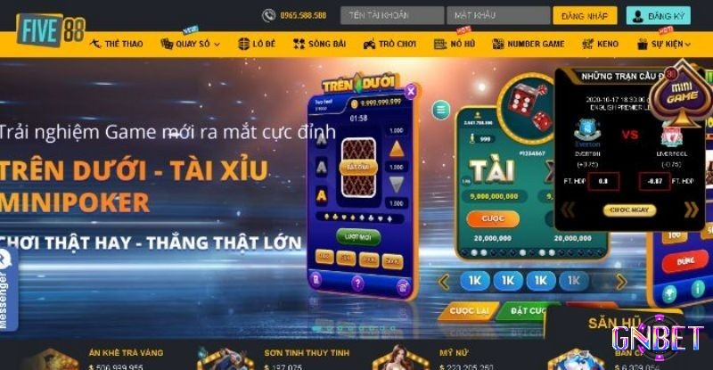 Trang game five88 được đánh giá vô cùng dễ chơi