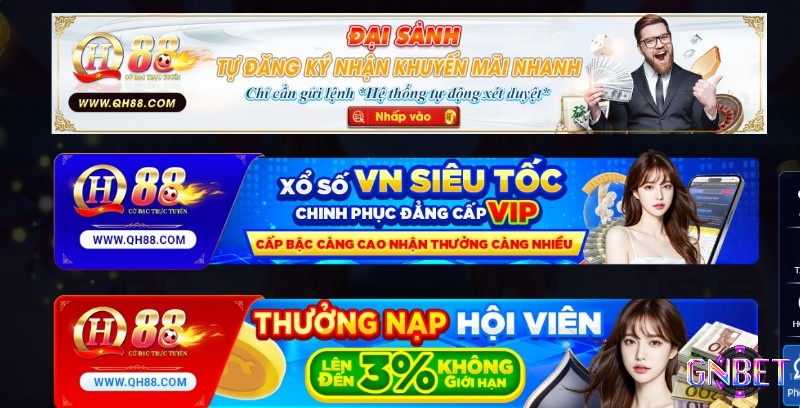 Các khuyến mãi không thể bỏ qua tại sân cược QH88