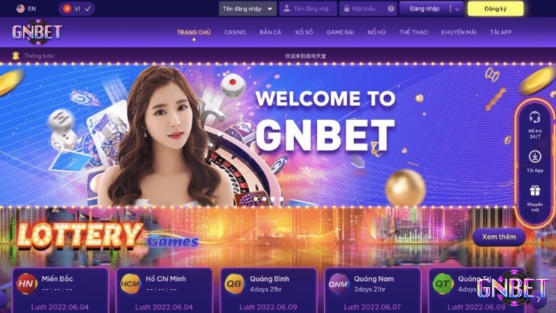 Kho game slot hấp dẫn trên trang cá cược hợp pháp ở việt nam GNBET