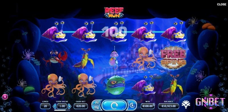 Reef Run slot có chủ đề về đại dương