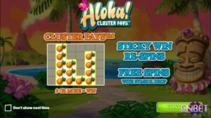 Aloha Cluster Pays: Slot với cơ chế trả thưởng cụm 9 biểu tượng